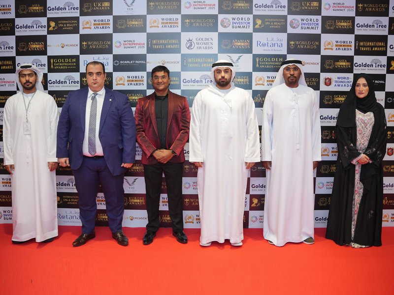 Guests and chefs gathered at an International Restaurant Awards ceremony